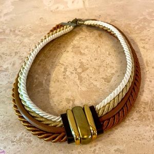 Handmade leather necklace